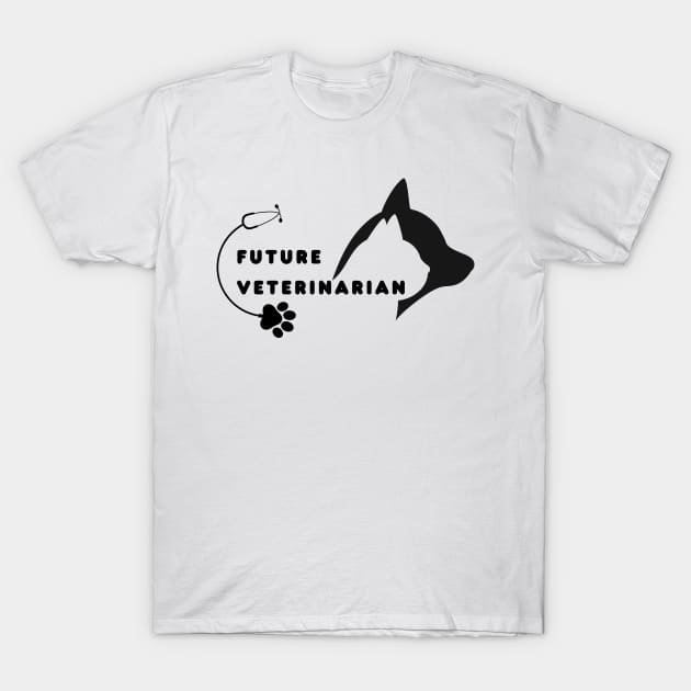 Future Veterinarian,  Veterinarian Gift, Vet School T-Shirt by Salasala